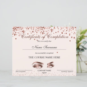 Abschlusszertifikat "Brows Lash Course"