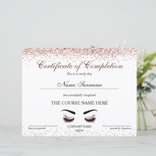 Abschlusszertifikat "Brows Lash Course"