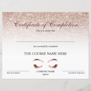 Abschlusszertifikat "Brows Lash Course"