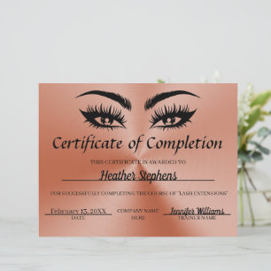 Abschlusszertifikat Lash Tech