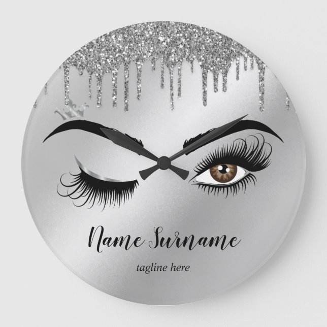 Abschlusszertifikat Lashes Große Wanduhr (Vorderseite)