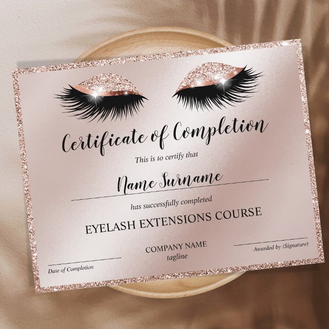 Abschlusszertifikat Lashes Kurs (Von Creator hochgeladen)