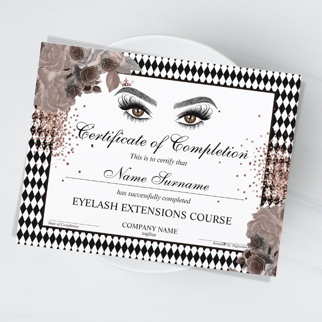 Abschlusszertifikat Lashes Kurs (Von Creator hochgeladen)