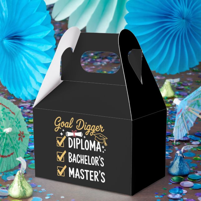 Abschlussziel Master-Absolvent hat es geschafft Kl Geschenkschachtel (Party)