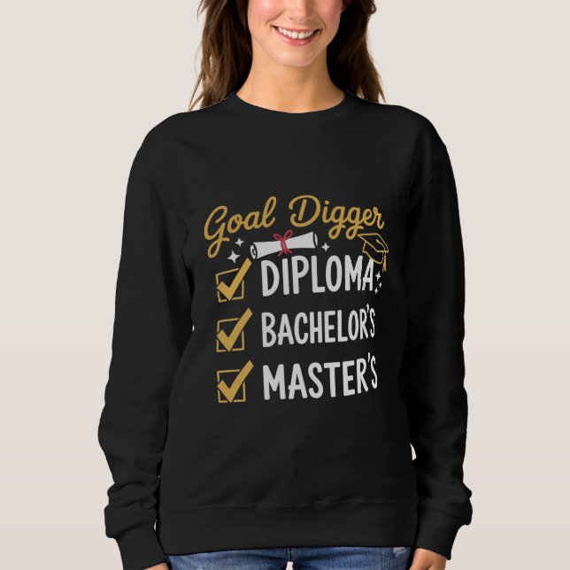 Abschlussziel Master-Absolvent hat es geschafft Kl Sweatshirt (Vorderseite)