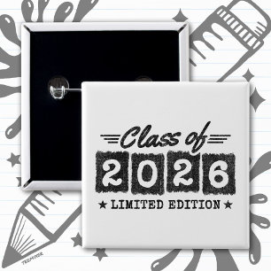 Abschlusszitat Limitierte Edition Klasse 2026 Button