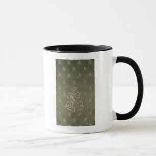 Abschnitt des Grüns und des Golddamastes Tasse