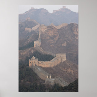 Abschnitt Jinshanling, Große Mauer der China Poster