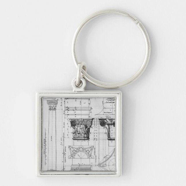 Abschnitt und Aufzug einer zusammengesetzten Schlüsselanhänger (Vorne)