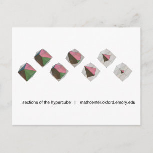 Abschnitte des Hypercube Postkarte