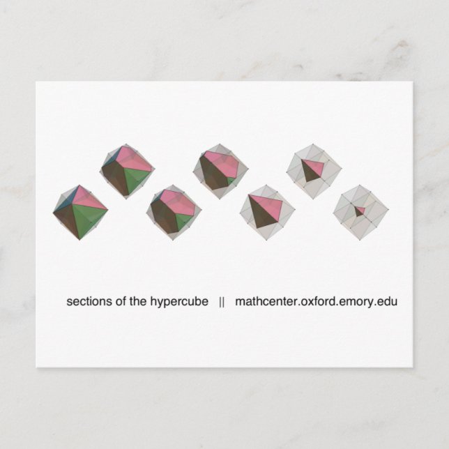 Abschnitte des Hypercube Postkarte (Vorderseite)