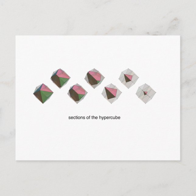 Abschnitte des Hypercube Postkarte (Vorderseite)