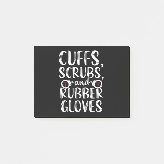 Abschreckung RN-Gefängnis Krankenpflege medizinisc Post-it Klebezettel (Vorderseite)