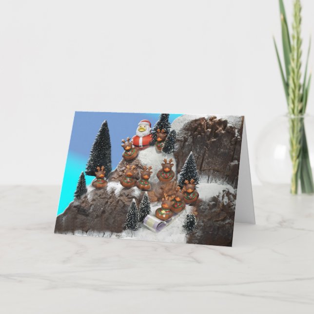 Abschüssige Erregung! Feiertagskarte (Vorderseite)