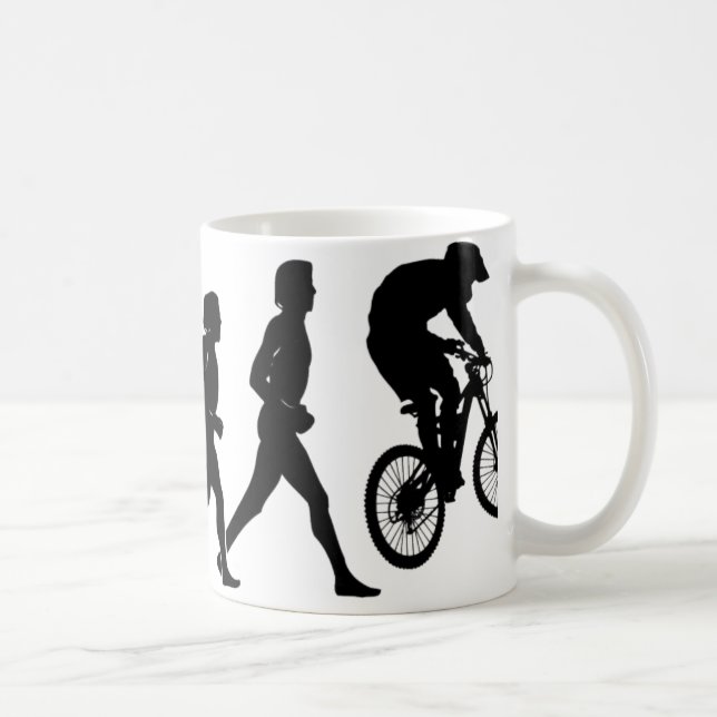 Abschüssige Evolution Kaffeetasse (Rechts)