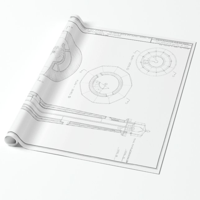 Absecon Leuchtturm-Plan Geschenkpapier (Ungerollt)