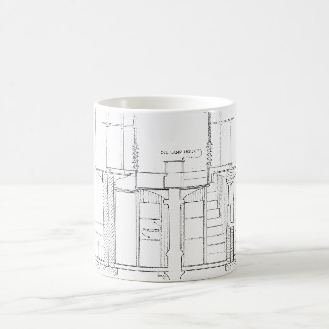 Absecon Leuchtturm-Plan Tasse (Mittel)