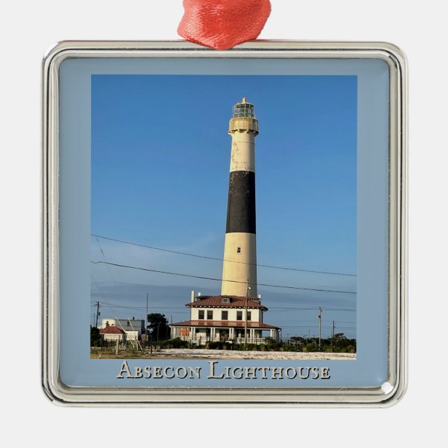Absecon Lighthouse Ornament Aus Metall (Vorne)