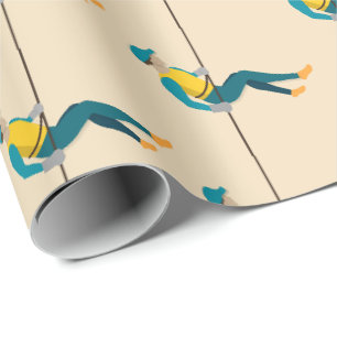 Abseilen Geschenkpapier