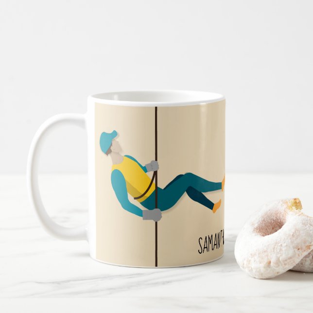 Abseilen Kaffeetasse (Mit Donut)