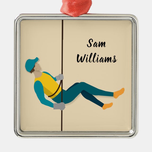 Abseilen Ornament Aus Metall (Vorne)