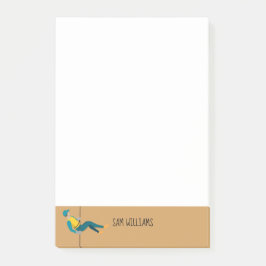 Abseilen Post-it Klebezettel