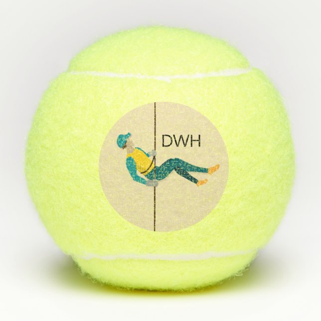 Abseilen Tennisbälle (Vorderseite)