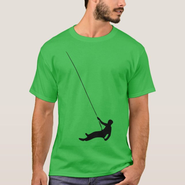 Abseiling retro T-Shirt (Vorderseite)