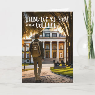 Abseits der Uni denken Sie an Ihren männlichen Sch Karte