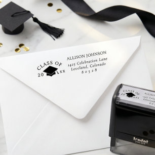 Absenderstempel zum Schulabschluss Permastempel