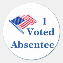 Absentee Voter Sticker