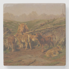 Absetzen der Kälber (Kuhzucht) Steinuntersetzer