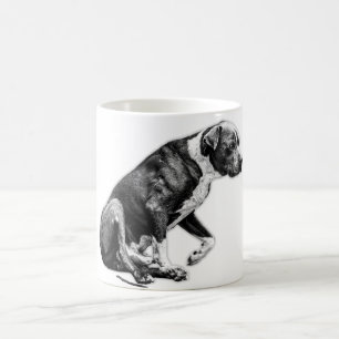 Absetzen - Nearly Seated Canine Kaffeetasse