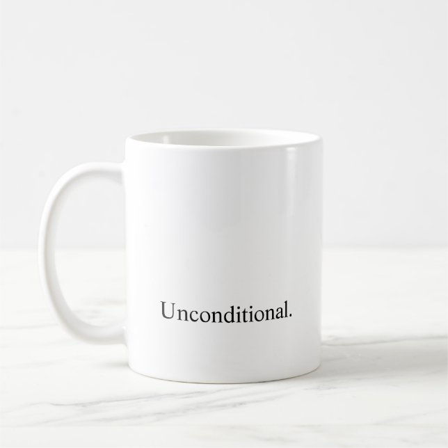 Absicht "unbedingt " kaffeetasse (Links)