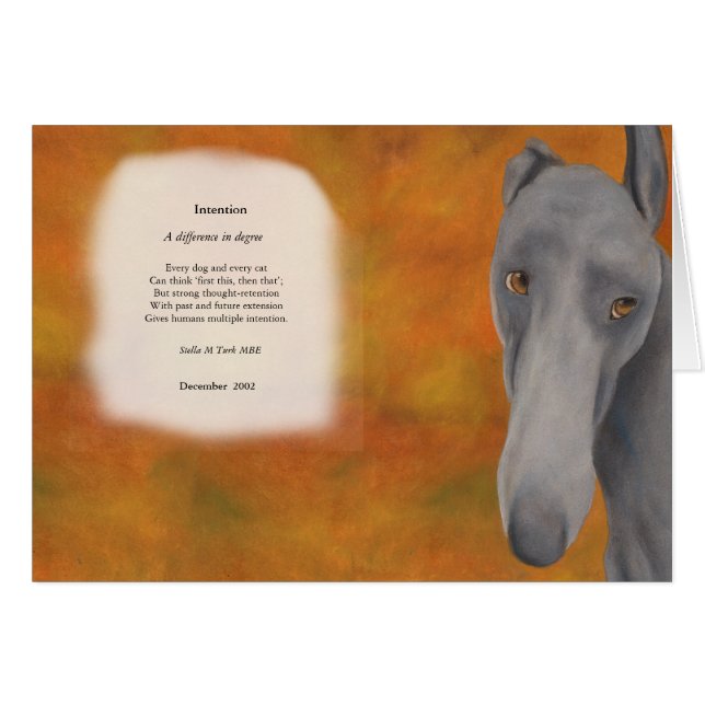 Absicht - Unterschied im Grad - Karte (Vorderseite (Horizontal))