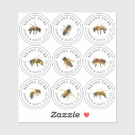 Absicht zu sein Mini Honey Jar Bee Labels Hochzeit