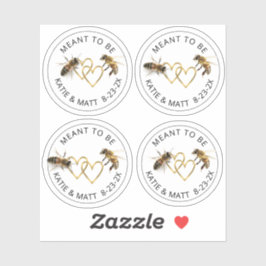 Absicht zu sein Mini Honey Jar Bee Labels Hochzeit