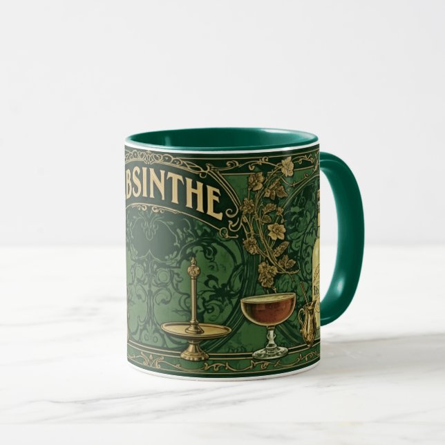 Absinth Tasse (VorderseiteRechts)