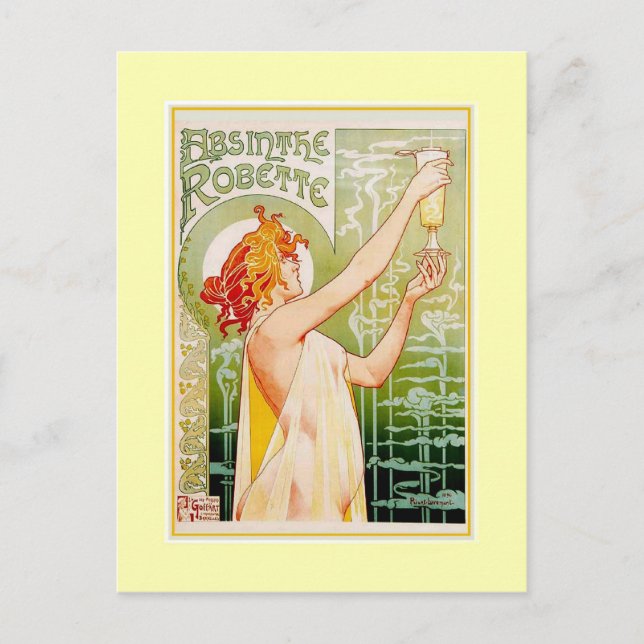 Absinthe Advert Postkarte (Vorderseite)