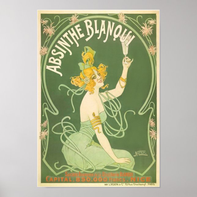 Absinthe Blanqui Nover Fine Art Poster (Vorne)