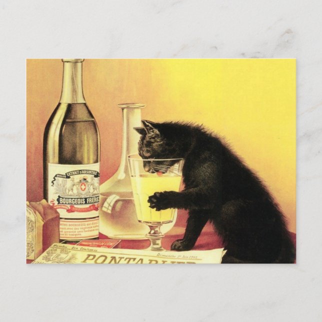 Absinthe Bourgeois Postkarte (Vorderseite)