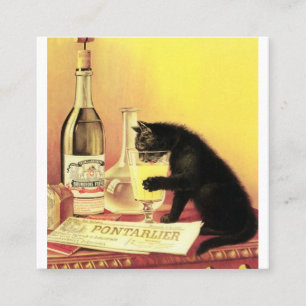 Absinthe Bourgeois Quadratische Visitenkarte