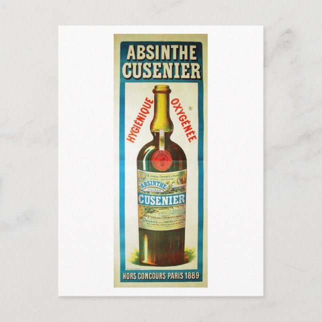 ABSINTHE CUSENIER POSTKARTE (Vorderseite)