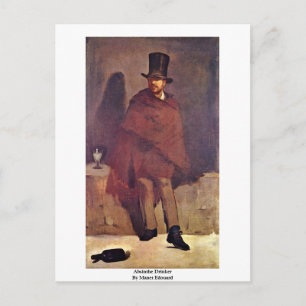 Absinthe Drinker von Manet Edouard Postkarte