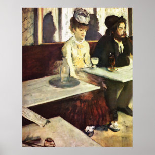 Absinthe Drinkers von Edgar Degas Poster