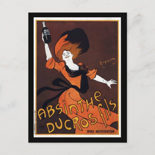 Absinthe Ducros Söhne Postkarte (Vorderseite)