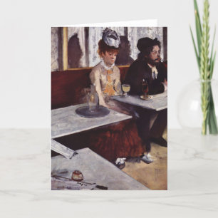 Absinthe - Edgar Degas - c1876 Karte