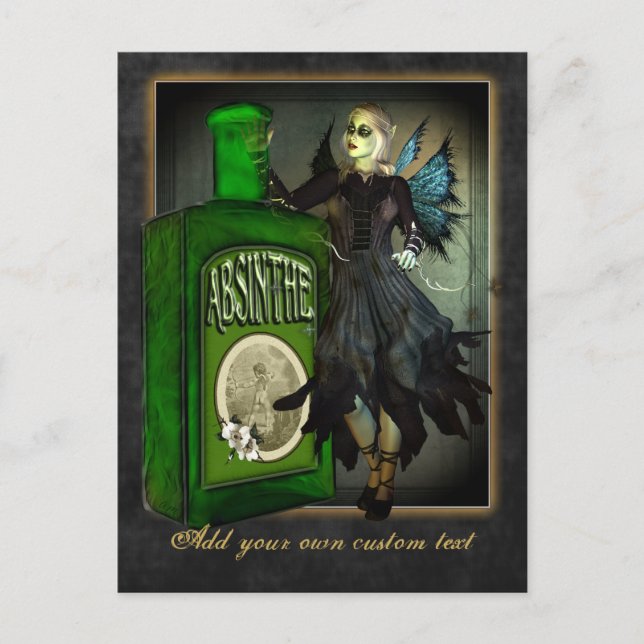 Absinthe Faerie Postcard Postkarte (Vorderseite)