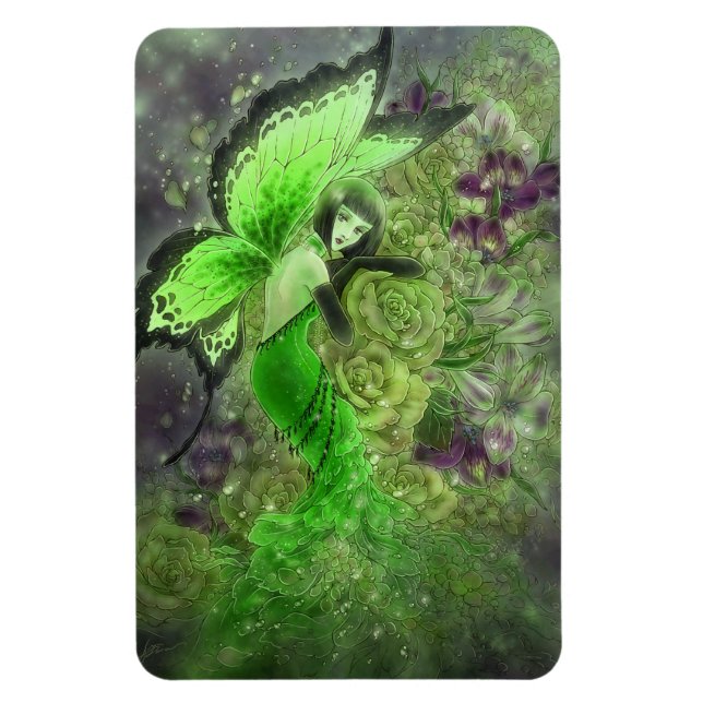 Absinthe Fairy Fantasy Art Magnet (Vertikal)