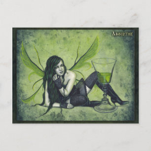 Absinthe Fairy Postcard Postkarte